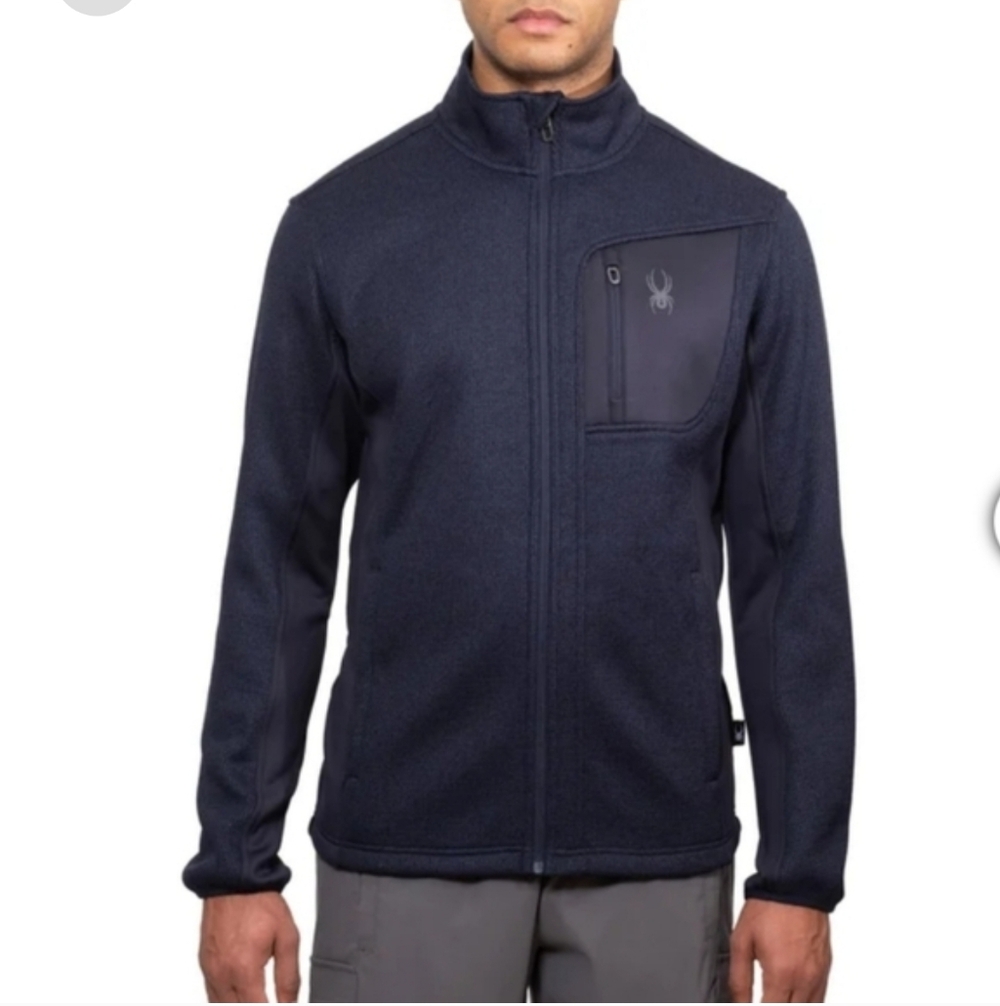Spyder Men’s Full Zip nwt blue XXL